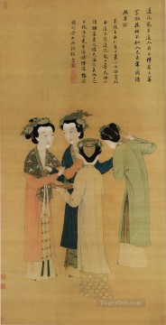 タン・イン・ボフ Painting - 前蜀の女官 古墨